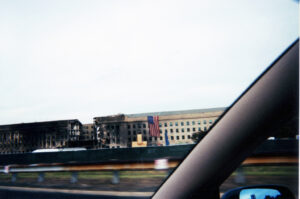 The Pentagon taken from my car.