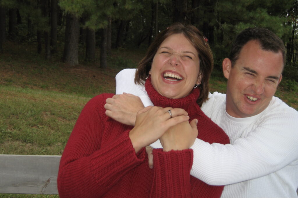 Me and Meg at Farfelu Vineyard, Oct. 2005