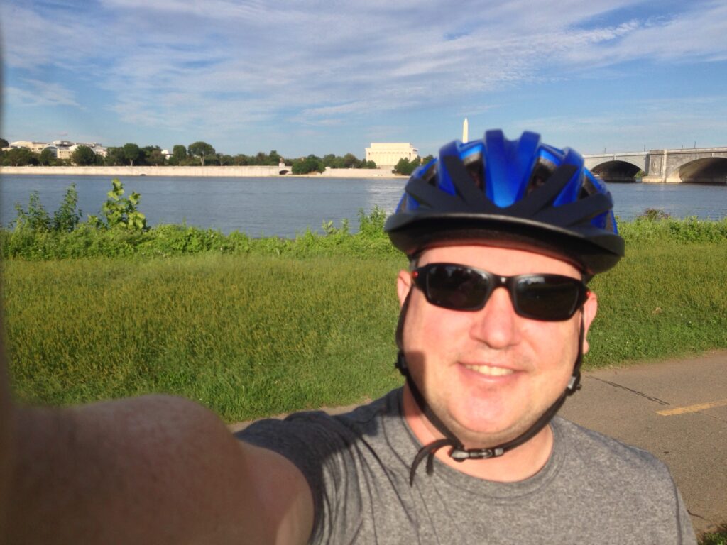 Me on the Mt. Vernon Trail